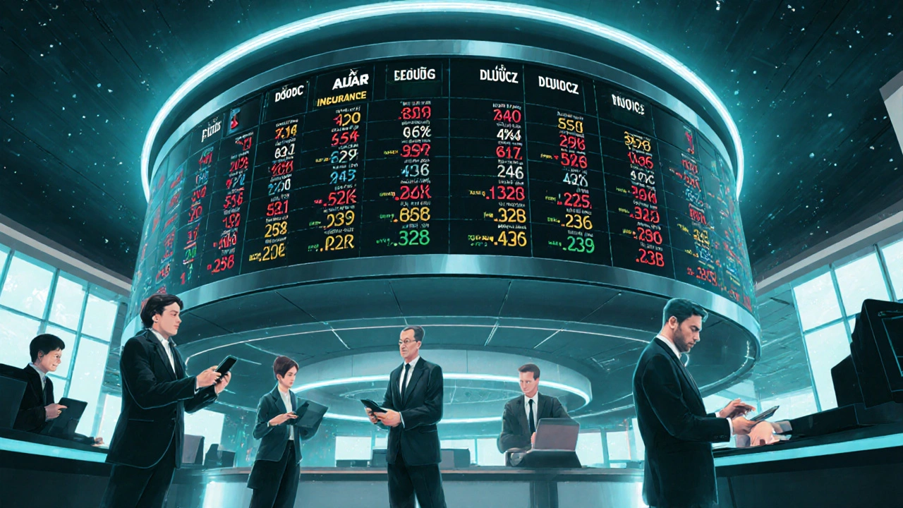 Aukce státních dluhopisů na burze v Praze, investoři podávají nabídky.