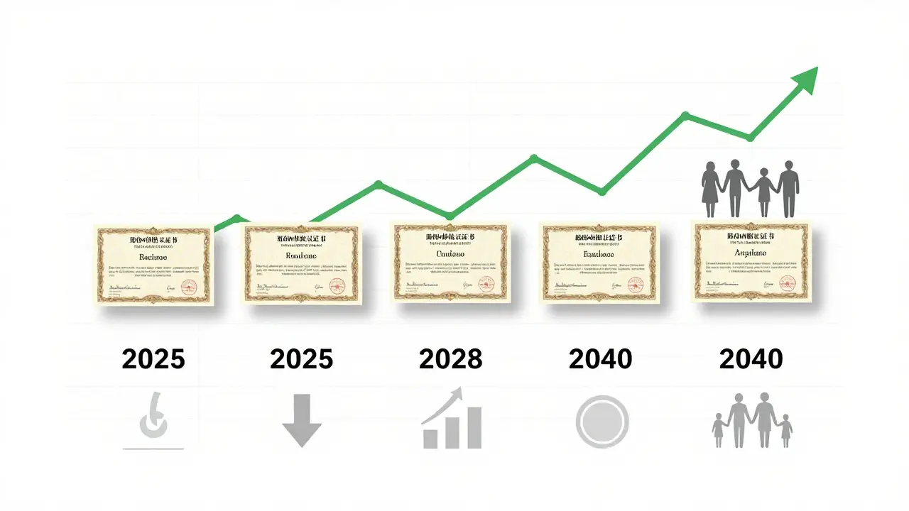 Dlouhodobý vývoj státních dluhopisů s růstem úroků a ochranou proti inflaci.