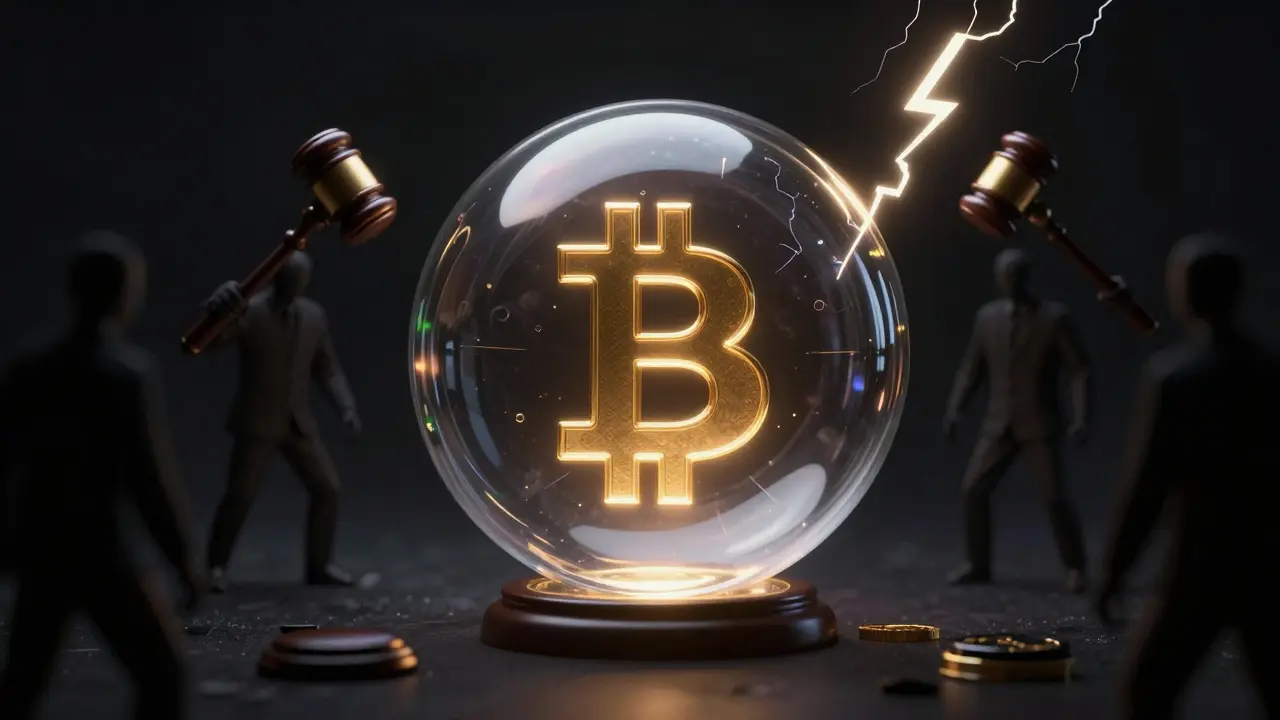 Křehká bublina s Bitcoinem pod hrozbou regulací a kyberútoků
