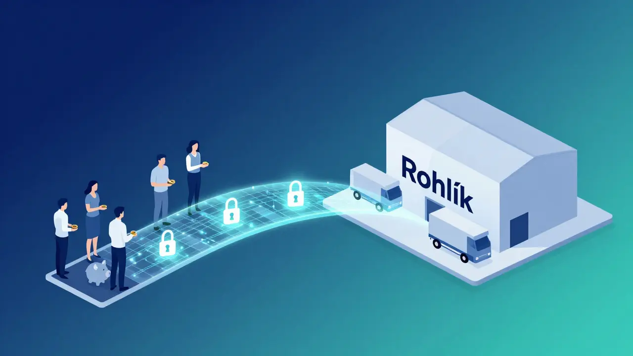 Abstraktní most mezi investory a logistickou firmou