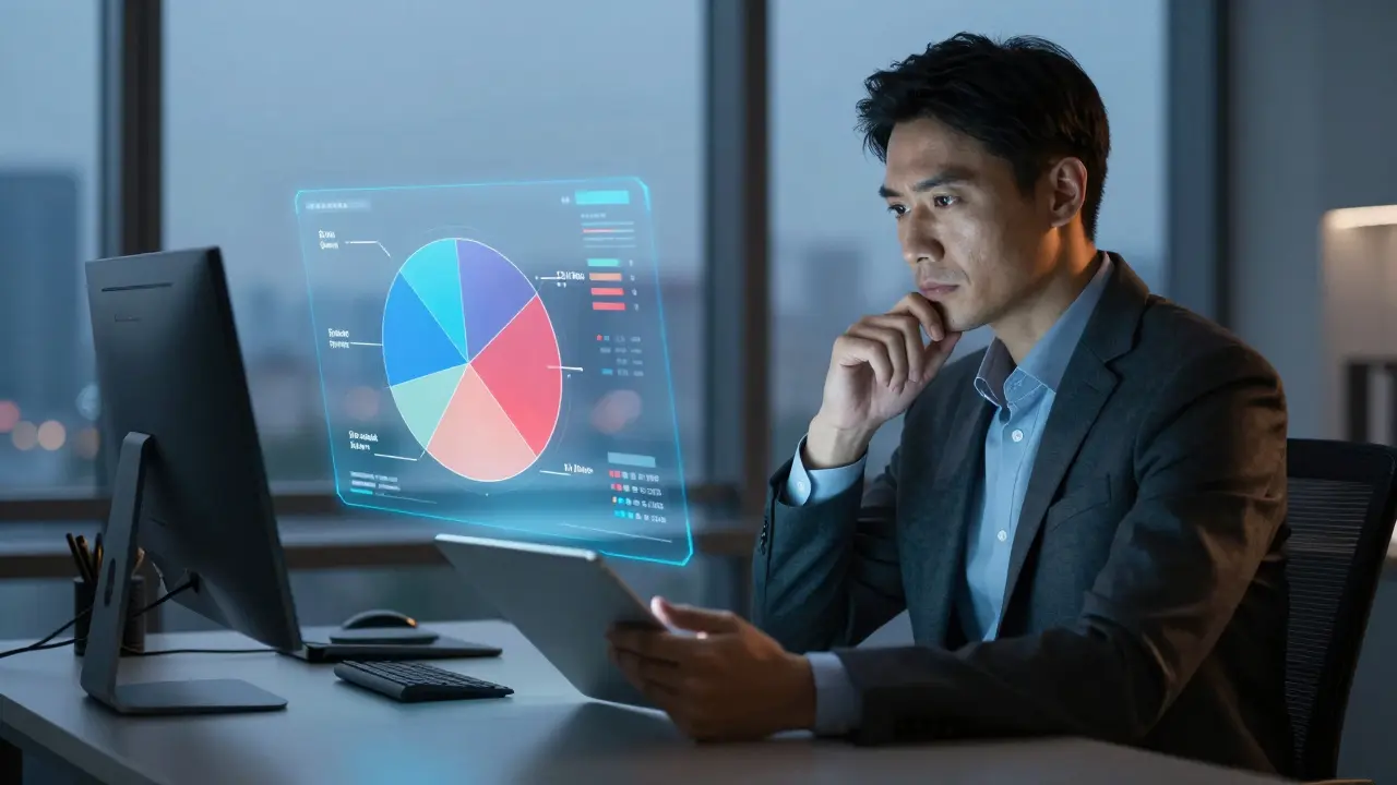 Investor analyzující diverzifikované portfoli dluhopisů