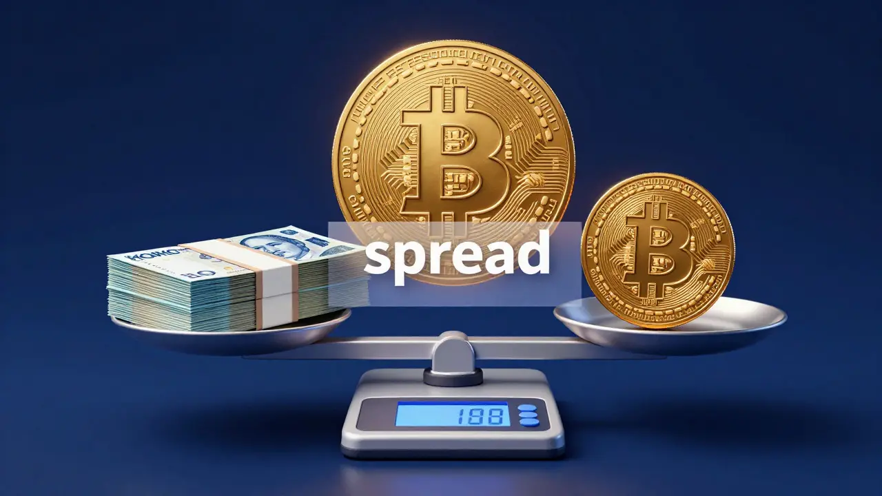 Konceptuální ilustrace Bitcoinu a českých korun s vizualizací poplatků