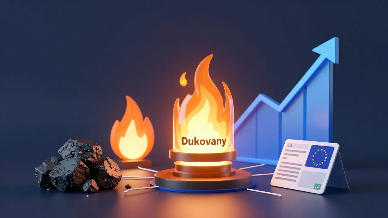 Symbolické znázornění faktorů ovlivňujících cenu akcie ČEZ